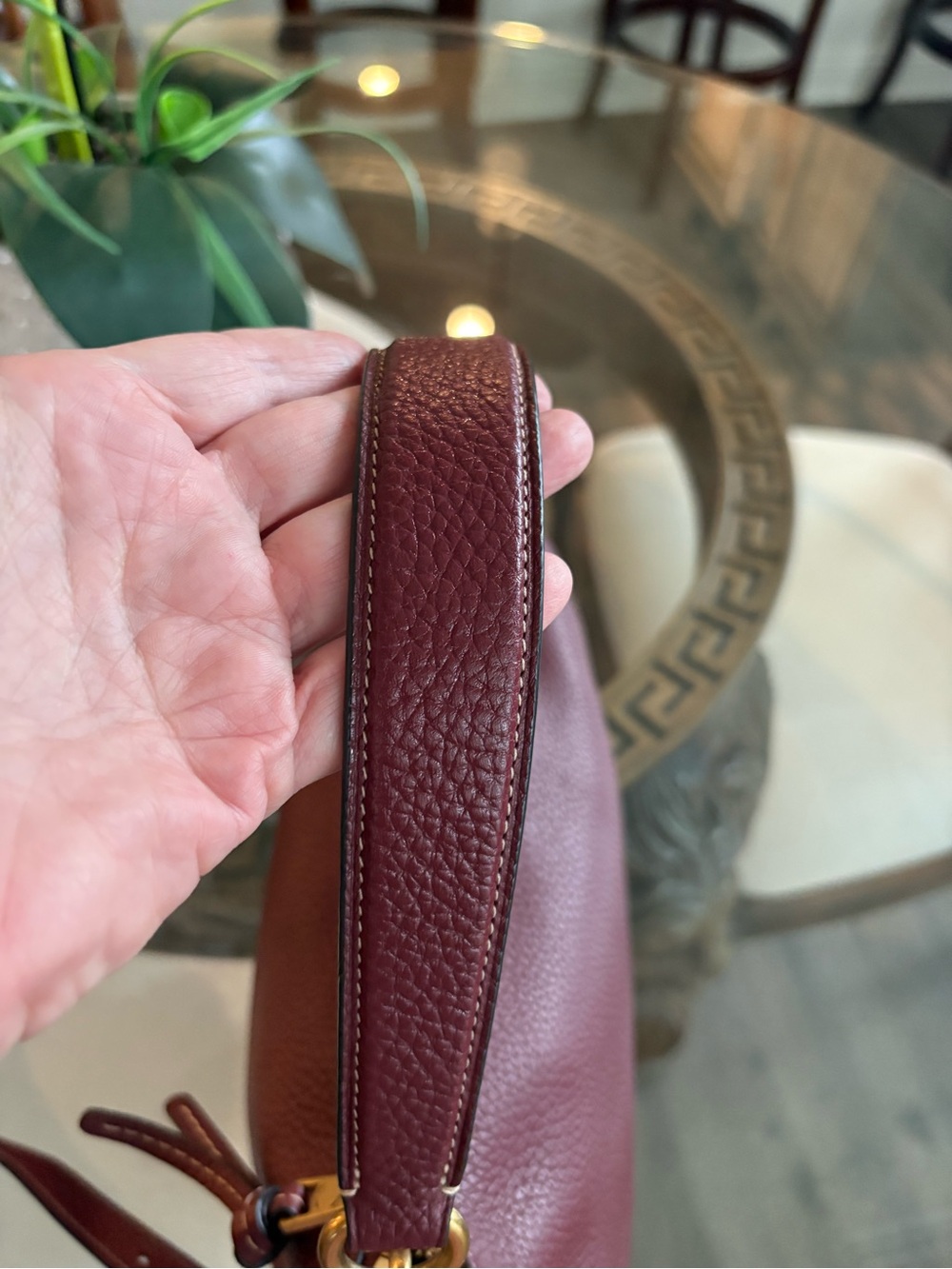♥️♥️COACH SHAY CONVERTIBLE SHOULDER/CROSSBODY BURGUNDY PEBBLED LEATHER BAG!♥️♥️ - Picture 6 of 10
